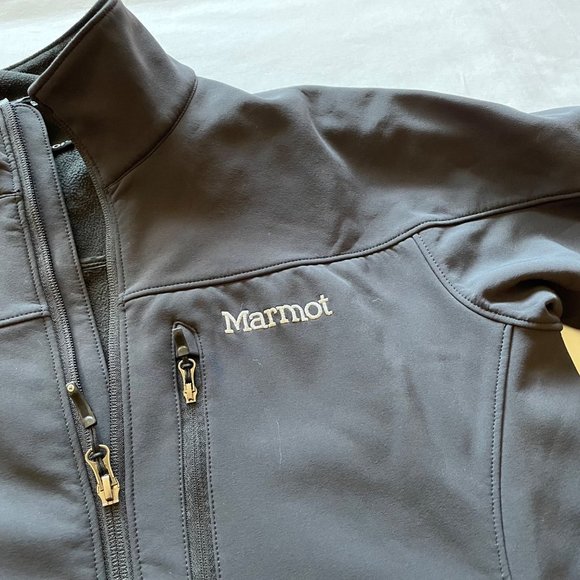 Men’s Marmot Black Jacket Medium - Picture 3 of 7